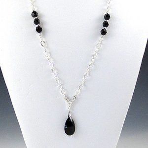 Crystal and Sterling Silver Necklace